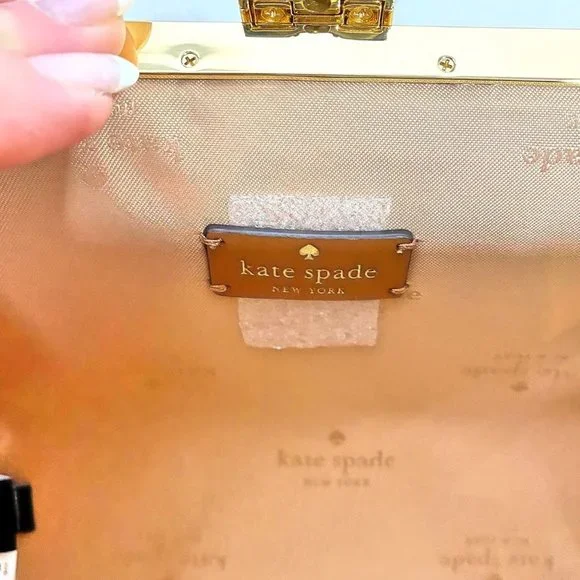 Kate Spade Gingerbread House Handbag & Gingerbread Man Keychain Charm NWT - Picture 11 of 15